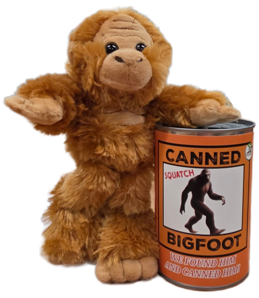 Canned Bigfoot | Stuffed Animal Plush | Funny Jokes Big Foot: Pop Top Lid