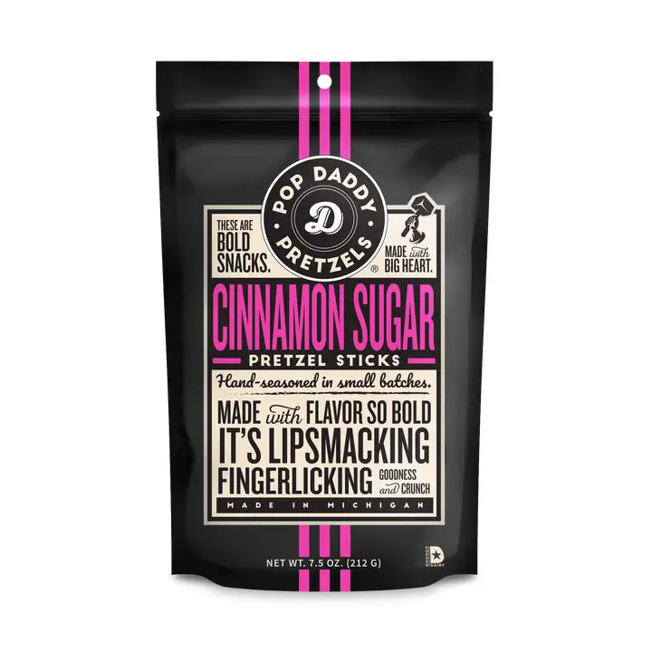 Pop Daddy – Cinnamon Sugar Seasoned Pretzels