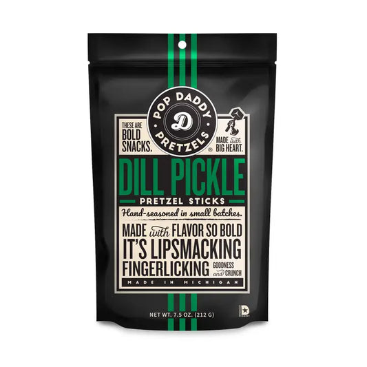 Pop Daddy – Dill Pickle Seasoned Pretzels